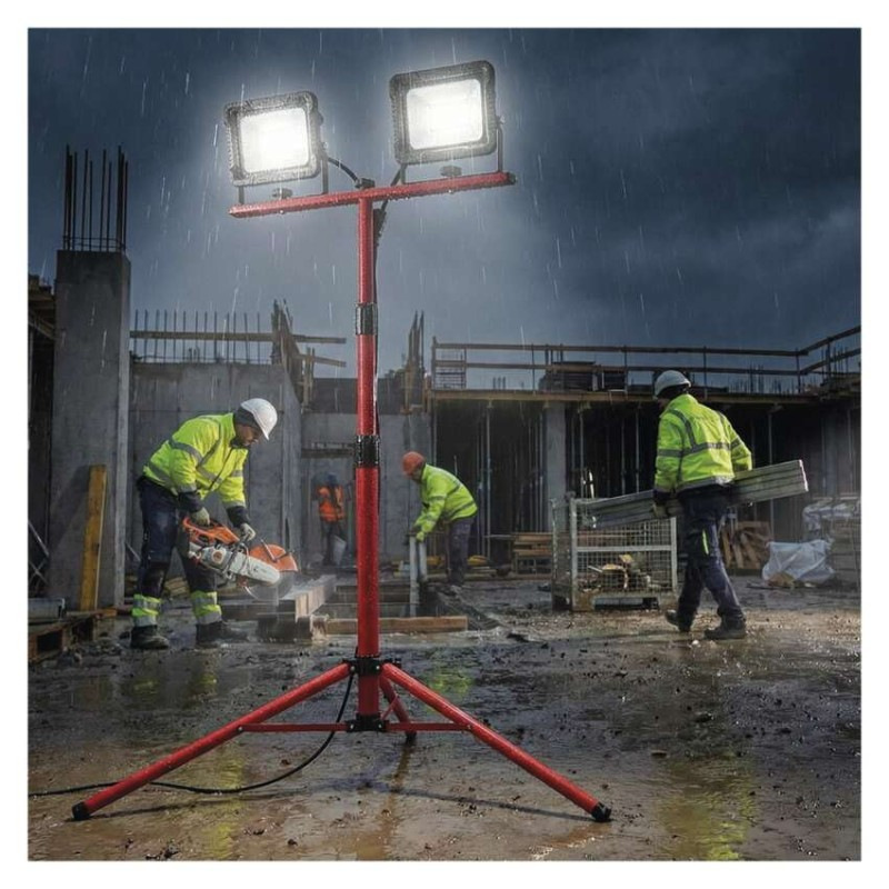 LED reflektor ELION, 2×50W + trojnožka, neutrálna biela 9