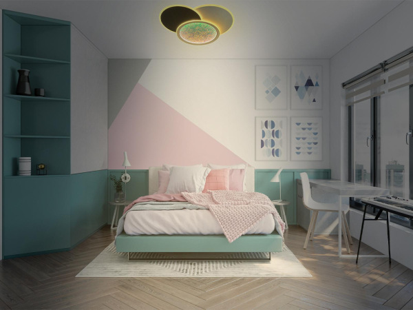 LED stropné svietidlo s diaľkovým ovládačom 80W - TA1308/WB 1