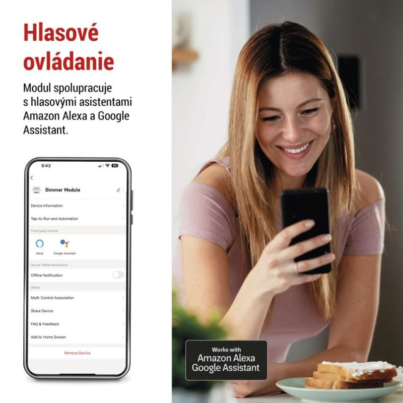 GoSmart modul stmievania IP-2112DZ, ZigBee, 2-kanálový 6