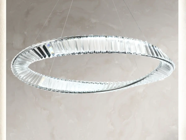 LED krištáľový luster + diaľkový ovládač 50W - J6350/CH 8