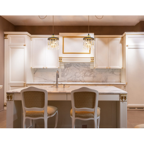 Závesné svietidlo, mosadz, drevo čierne, sklenené krištále, textilný kábel hnedý, nastaviteľná výška 9