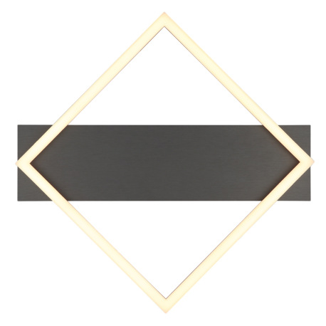 Stropné svietidlo, čierny matný kov, MDF sivý, plast vo farbe šampaň, plast biely, DxŠxV: 520x467x60 4