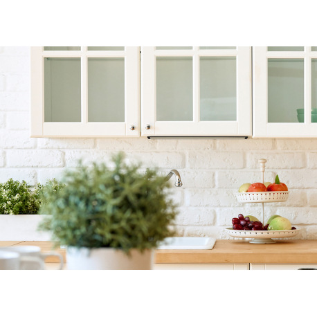 Podlinkové svietidlo plast čierny, plast biely, kábel PVC čierny, spínač na kábli, vrátane adaptéra, 1