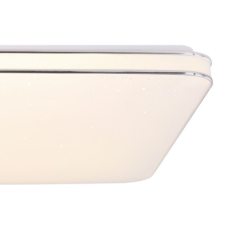 Stropné svietidlo,kov biely, akryl biely, chróm, trblietavý efekt, nočné svetlo, kompatibilné s Goog 5