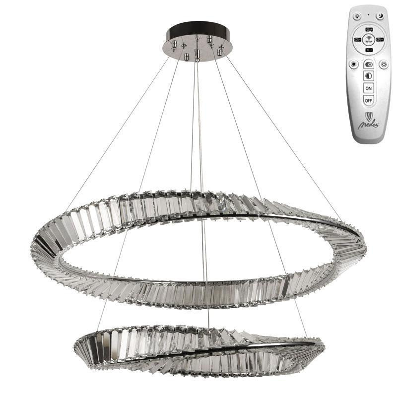 LED krištáľové svietidlo + diaľkový ovládač 90W - J6351/CH 4