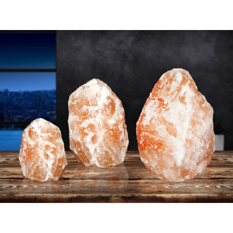 Dekoratívne svietidlo, solný kryštál, 3-5 kg, vypínač, ŠxV:130x230, bez žiarovky 1xE14, max. 15W 230 1