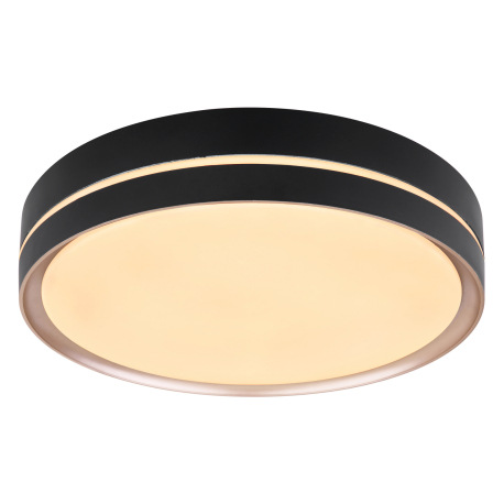 Stropné svietidlo, kov čierny/bronzový, plast biely, pamäťová funkcia, nočné svetlo, stmievateľné, d 6