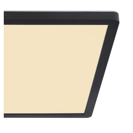 Stropné svietidlo, plast čierny/satinovaný, plast biely, podsvietenie, 3 úrovne osvetlenia pomocou n 20