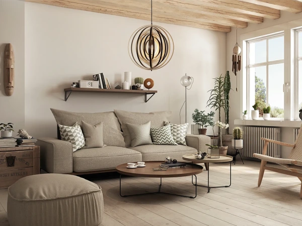 Závesné svietidlo z masívneho dreva E27 / 500 - WRE072 3