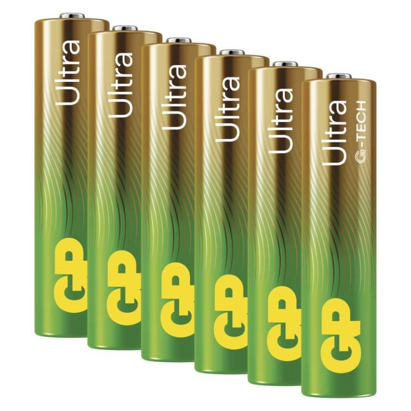 Alkalická batéria GP Ultra LR03 (AAA), 6 ks 1