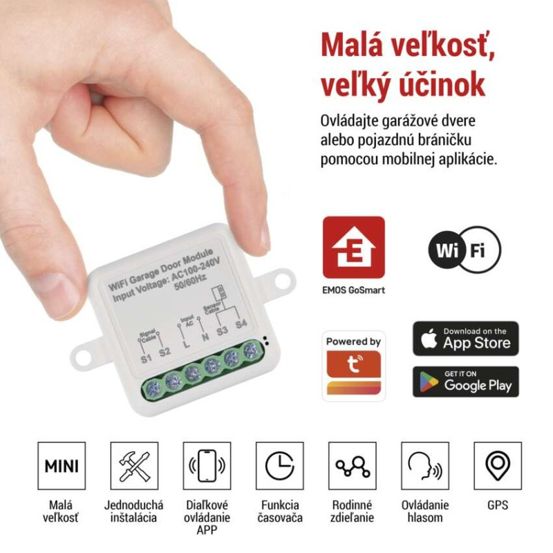 GoSmart modul ovládania garážových dverí IP-2131SW, WiFi 1