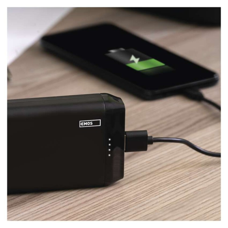 Power bank EMOS Alpha2 20, 20 000 mAh, 10 W, čierny 8