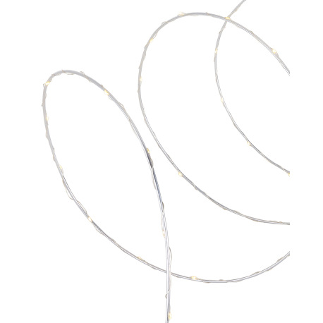 Solárne svietidlo, hliník, plast čierny, plast, svetielka na hliníkovom drôte, ohýbateľné, IP44, vyp 4