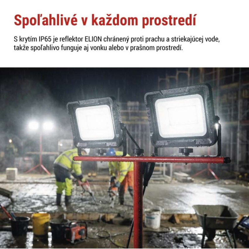 LED reflektor ELION, 2×50W + trojnožka, neutrálna biela 6