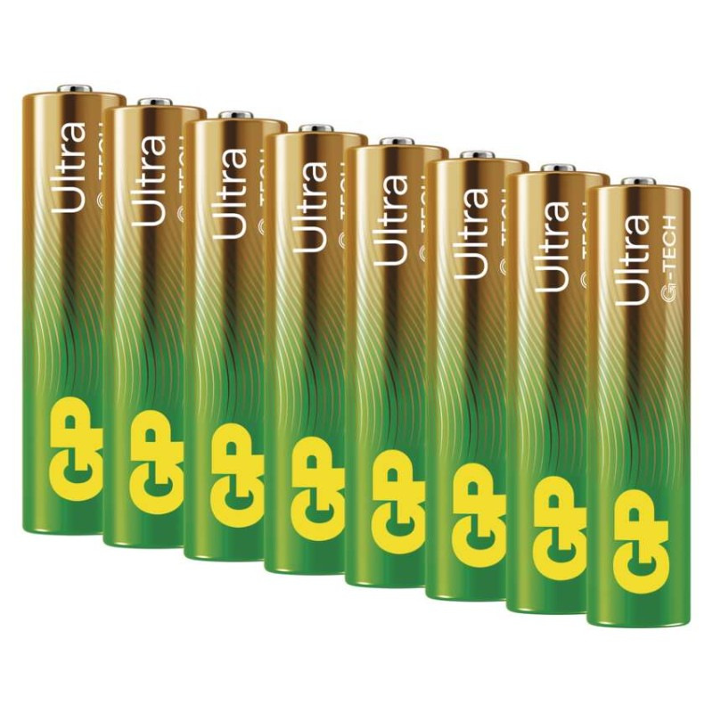 Alkalická batéria GP Ultra LR03 (AAA), 8 ks 1