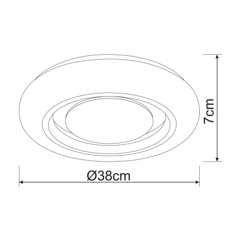 Stropné svietidlo, kov biely, akryl biely, chróm, 3 úrovne osvetlenia pomocou nástenného vypínača, t 7