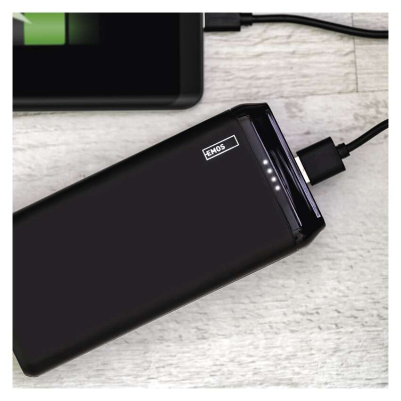 Power bank EMOS Alpha2 20, 20 000 mAh, 10 W, čierny 10