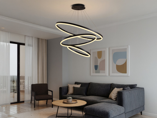 LED závesné svietidlo na lanku + diaľkový ovládač 125W - J4313/B 3