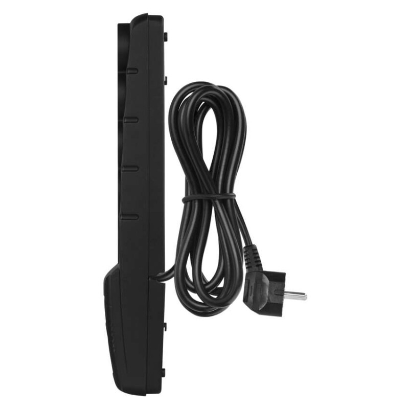 Prepäťová ochrana – 5 zásuviek, 3m, čierna 1