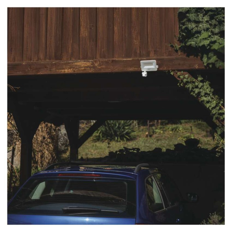 LED reflektor GLARO s pohybovým čidlom, 30 W, biely, IP54, 3000 lm, neutrálna biela 10