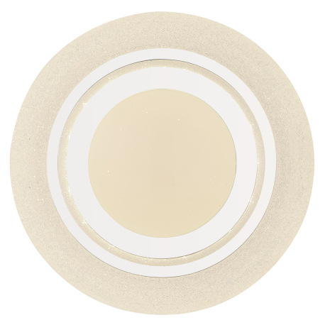 Stropné svietidlo, kov biely, akryl biely, chróm, 3 úrovne osvetlenia pomocou nástenného vypínača, t 11