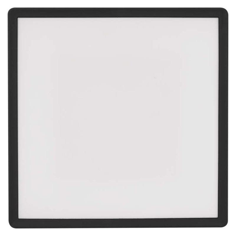LED prisadené svietidlo FLORI štvorcový, čierné, 18W, neutrálna biela 10