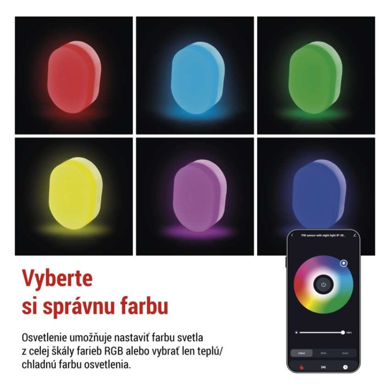 GoSmart PIR senzor (senzor pohybu) s nočným svetlom, WiFi 6