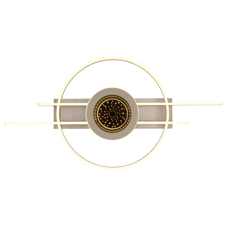 Stropné svietidlo, kov matný strieborný/matný pieskový/matné cappuccino, hliník strieborný brúsený, 5