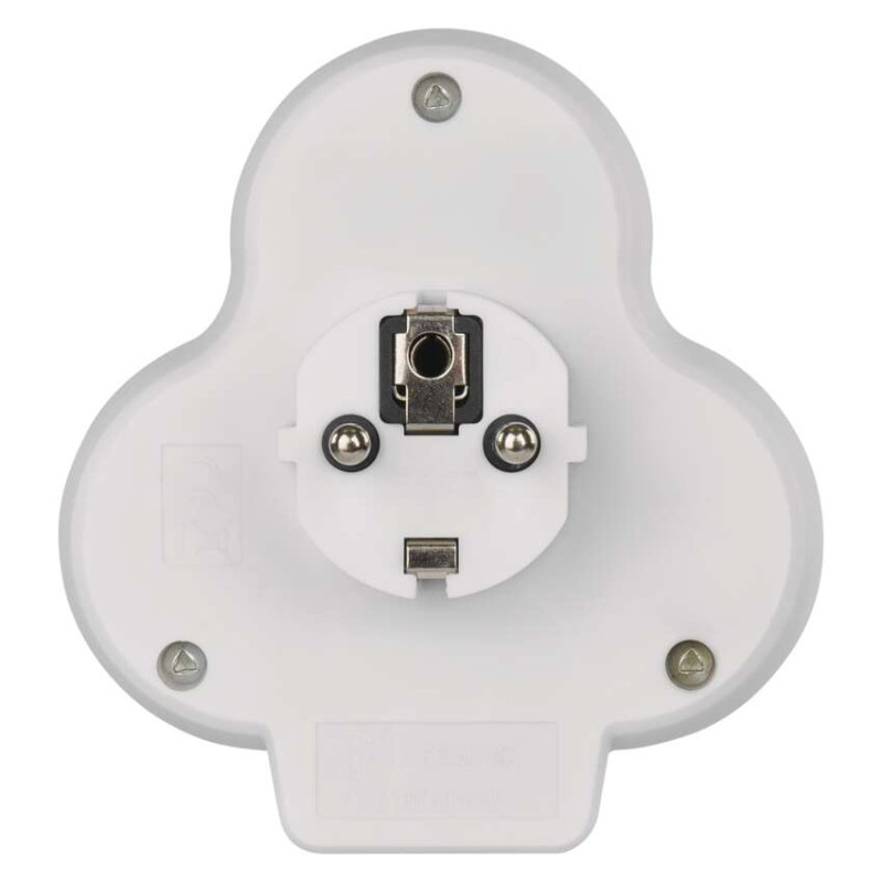 Rozbočovacia zásuvka 2×, vyp., 1×USB-A+1×USB-C, biela 3