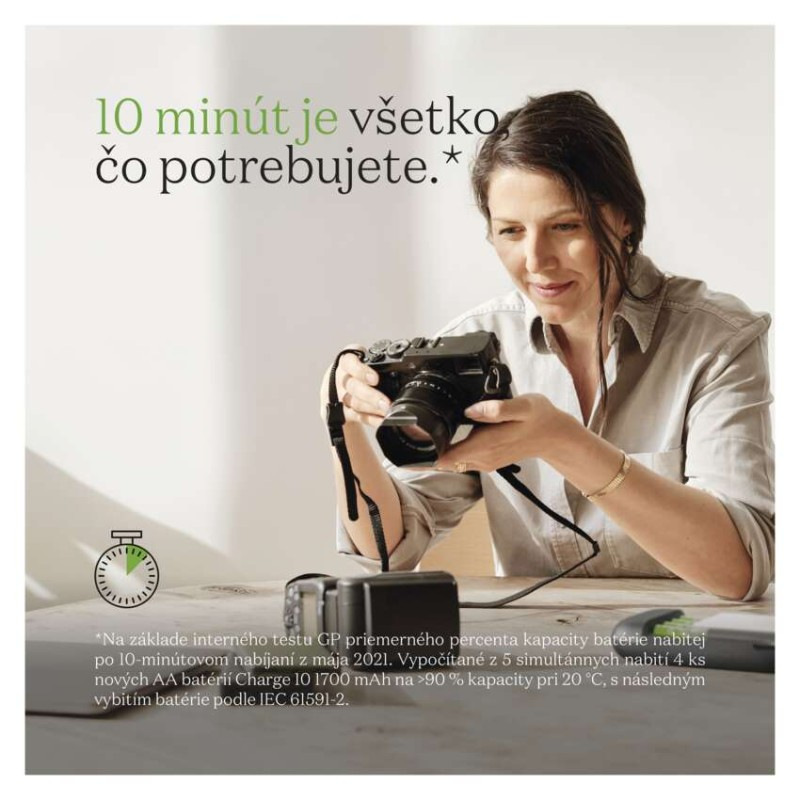 GP nabíjačka batérií Charge 10 S491 + 4× AA 11