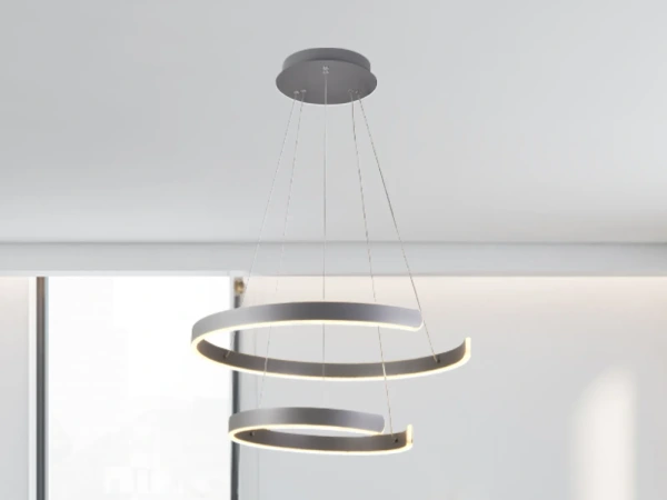 LED závesná lampa na lanku + diaľkový ovládač 120W - J4328/S 5