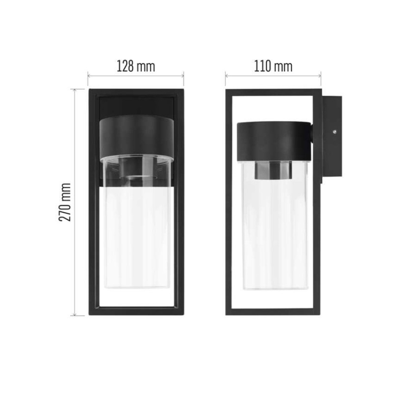 Záhradné nástenné svietidlo TILLIA, 13,2 x 11 x 27 cm, 1 x E27, 15 W 5
