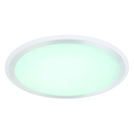 Stropné svietidlo, kov biely, hliník, plast opál biely, nočné svetlo, stmievateľné, diaľkové ovládan 2