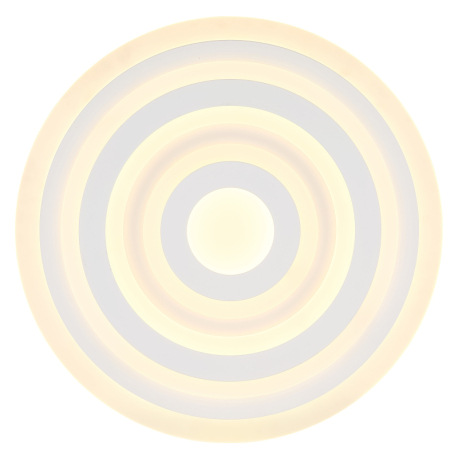 Stropné svietidlo, kov biely, akryl biely, ø: 490 mm, V: 50 mm, vrátane LED 40W 230V, zdroj 5200lm, 3