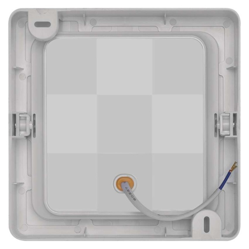 LED svietidlo 2v1 RUBIC, štvorcové, biely, 18W, neutrálna biela 4