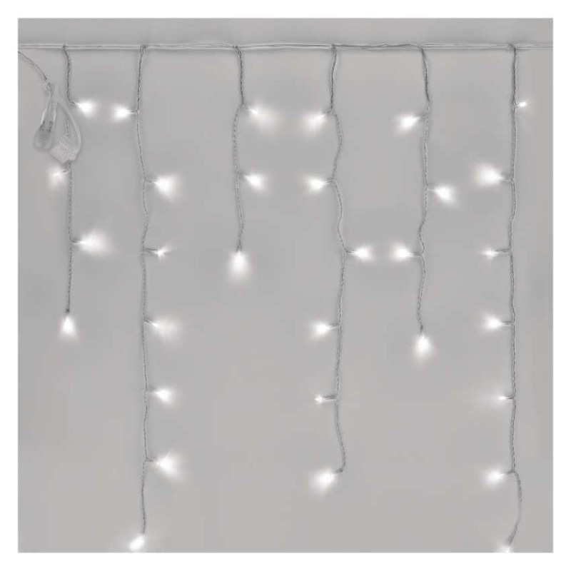 Standard LED spoj. reťaz blikajúca – cencúle, 2,5 m, vonkajšia, studená biela 7