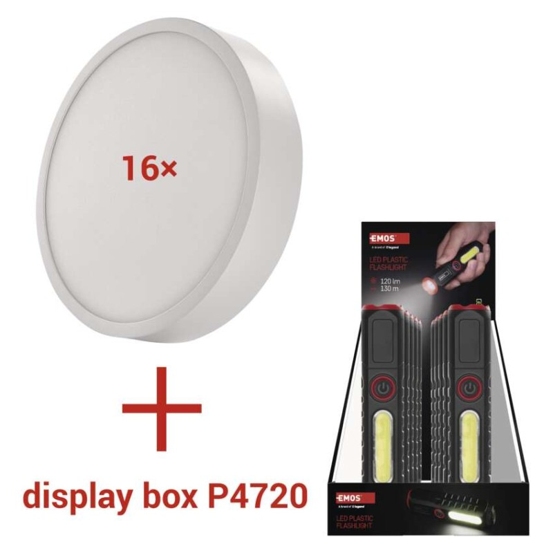 LED povrchové svietidlo NEXXO, okrúhle, biele, 21W, neutrálna biela 5