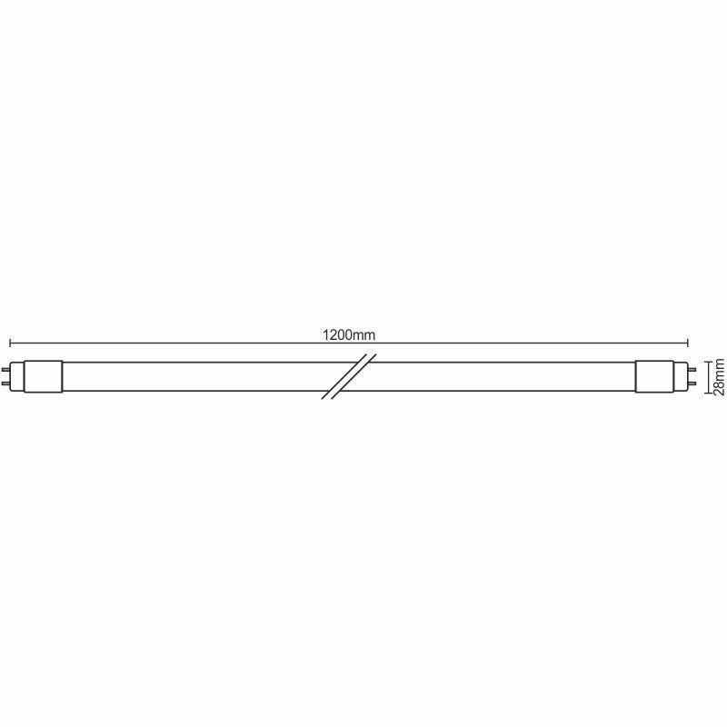 LED žiarivková trubica 18W - T8 / 1200mm / 6500K, 25ks - TLS202 1