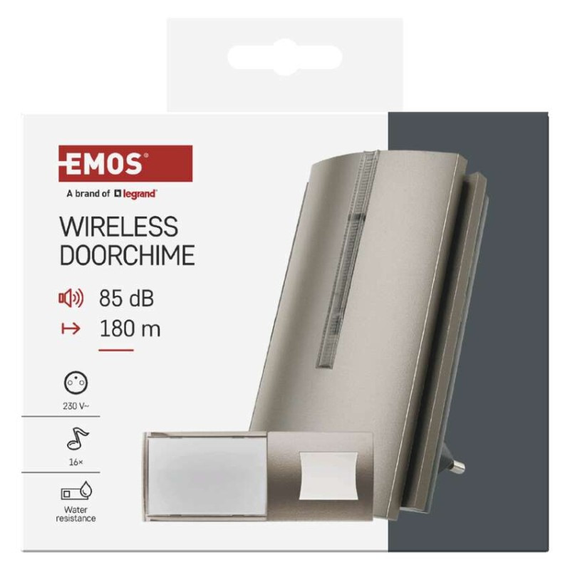 Domový bezdrôtový zvonček P5760N do zásuvky, možnosť predĺženia signálu 2