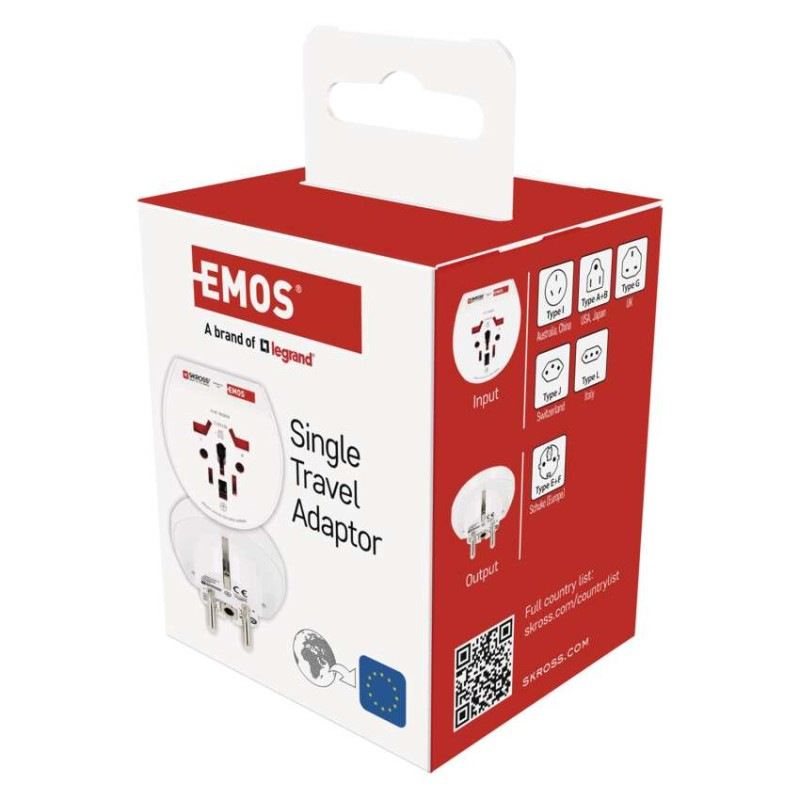 Cestovný univerzálny adaptér pre cudzincov do stred. Európy 4