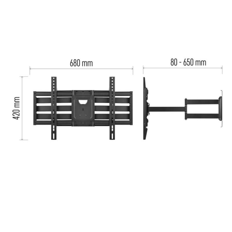 Konzolový nástenný TV držiak 32–98" (81–249 cm) 12