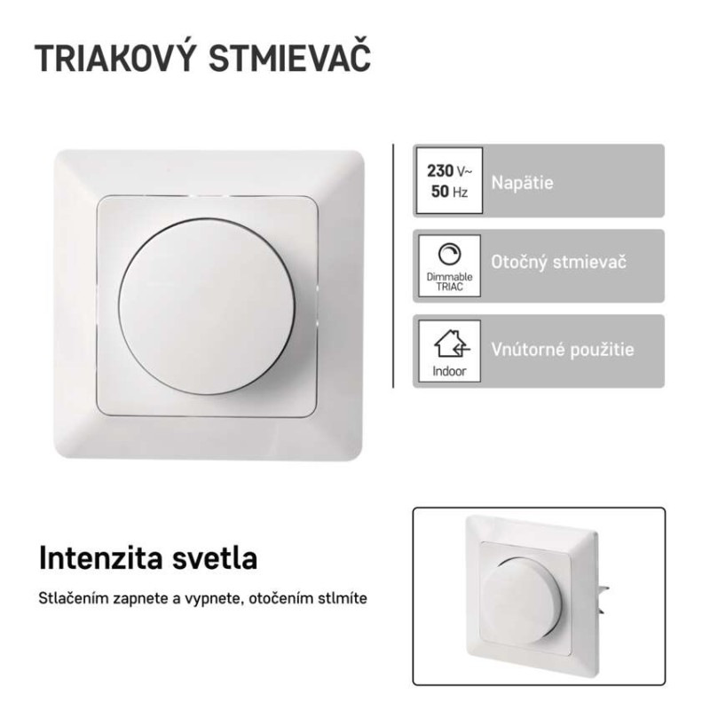 Triakový stmievač č. 6 pre regulovateľné LED žiarovky