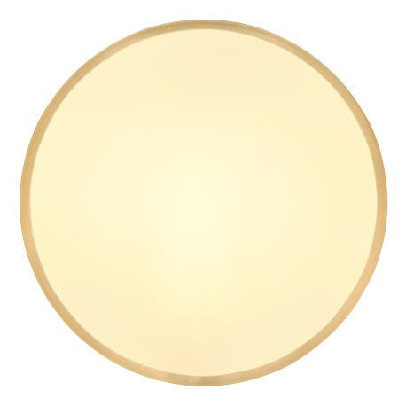 Stropné svietidlo kov mosadz matná farba, plast biely, ø: 350mm, V: 30mm, LED 22W 230V, 2220lm zdroj 10