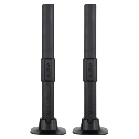 Stolná lampa plast čierny matný, plast biely, vypínač, stmievateľná, RGB dúhový efekt, SmartLight, a 16