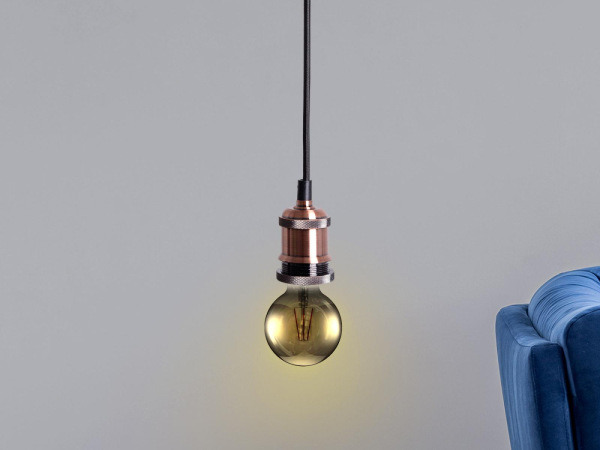 Objímka E27 / 1m / antická medená - BH642B 5