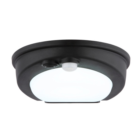 Solárne svietidlo, plast čierny/biely, vypínač, prepínač, batéria CR18650 1200mAh 3,7V, IP54, nabíja 3