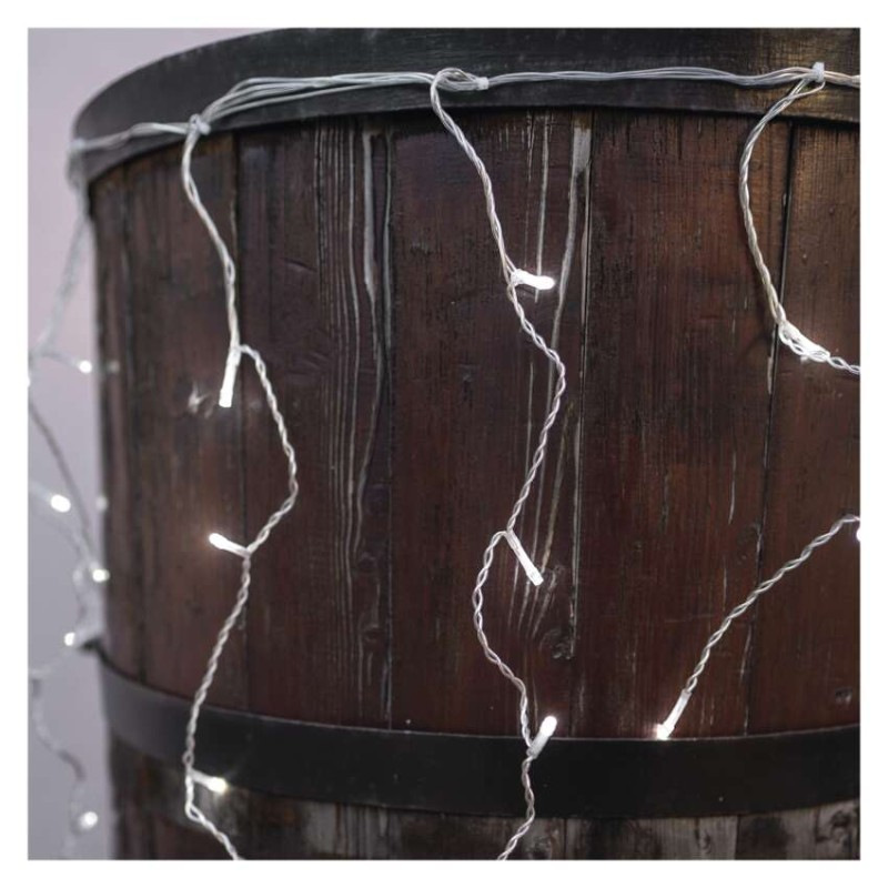 Standard LED spoj. reťaz blikajúca – cencúle, 2,5 m, vonkajšia, studená biela 3