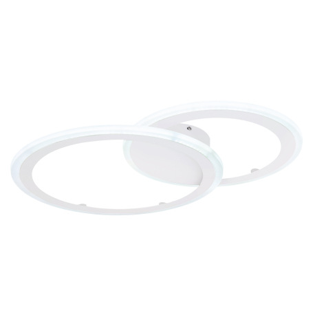 Stropné svietidlo, kov biely, akryl biely, funkcia pamäte, nočné svetlo, stmievateľné, diaľkové ovlá 8