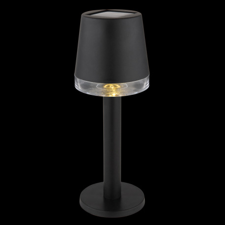 Solárne svietidlo, plast čierny, plast priehľadný, pre zapnutie vyberte papierový pásik v priestore 8