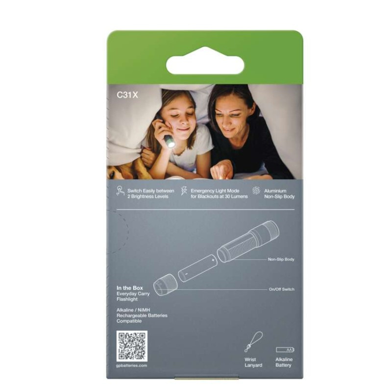 CREE LED ručné svietidlo GP C31X, 100 lm, 1× AA 2